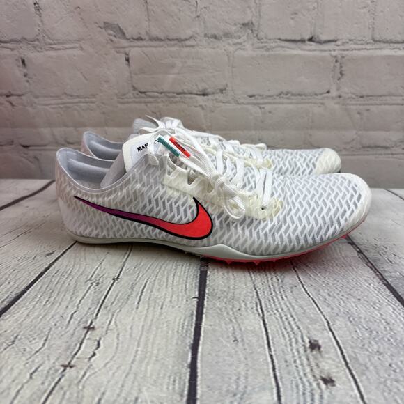 Sz 8 Nike Zoom Mamba 5 Track Shoe White Ombre Cleats AJ1697-100 Men’s New W/Bag - Picture 6 of 12